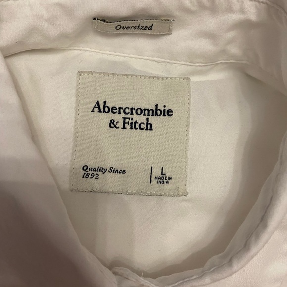 Abercrombie oversized white button down shirt - Picture 2 of 4